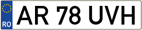 Truck License Plate